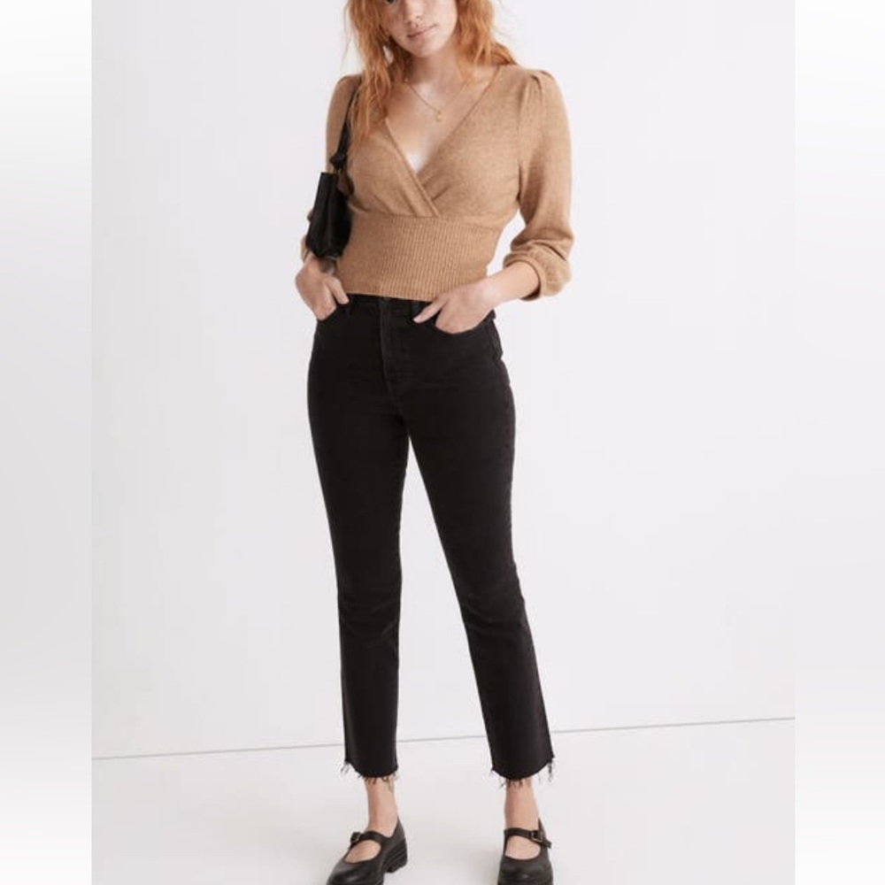 Madewell Cali Demi Boot Raw Hem Bayland Wash